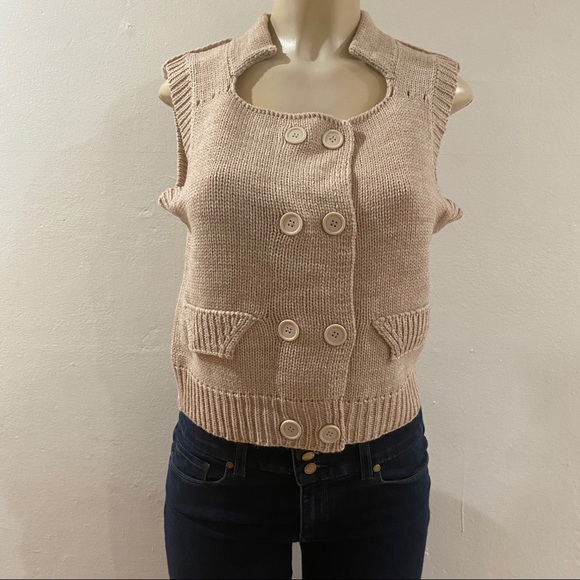 Trinity Jackets & Blazers - Trinity  Knit Button Detailed Vest size Large